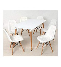 Bộ bàn ghế tiếp khách văn phòng, bàn ghế quán cafe màu trắng SBG4600