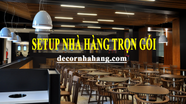 Setup trọn gói nội thất nhà hàng hot trend 2019